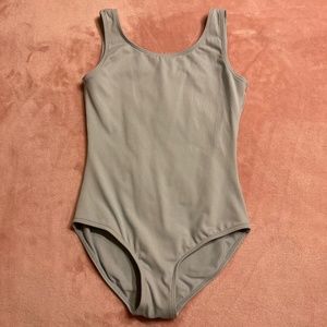 Bloch Pastel Blue Basic Round Neck Tank Leotard Size Child Medium 8-10